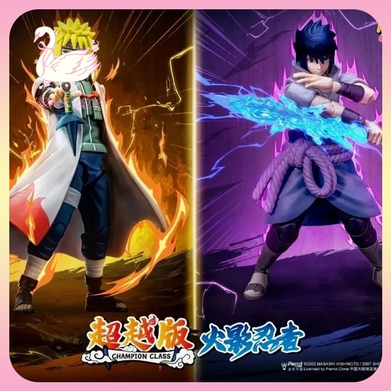 Figuras Originales de Blokees Hero Naruto Champion Class, Caja Ciega, Uchiha Sasuke, Colección de Periféricos de Anime, Juguetes, Regalos para Niños