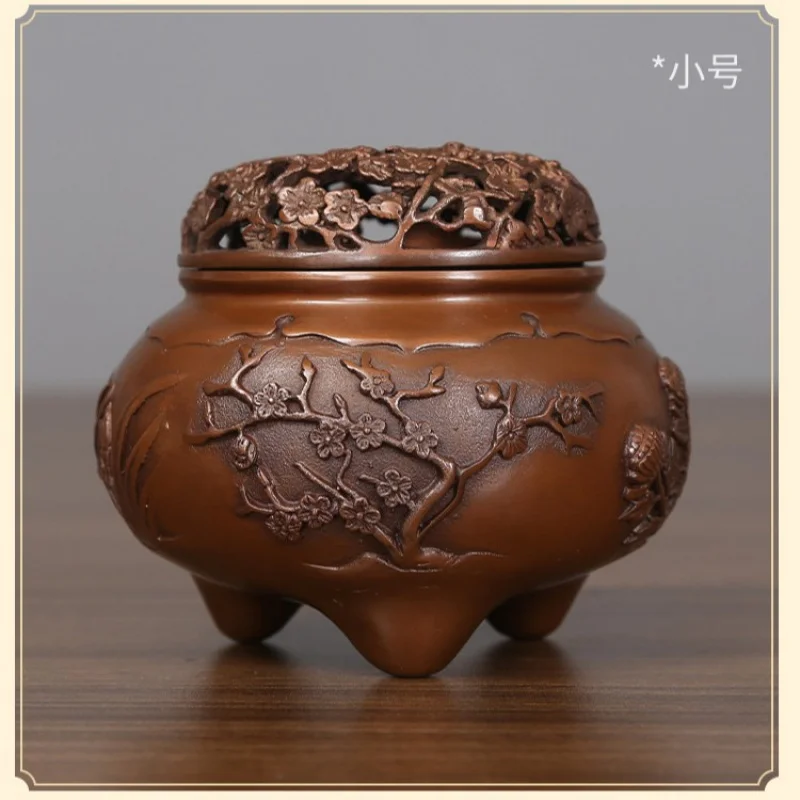

Red Copper Decoration Crafts Living Room Home Decorations Four Seasons Incense Burner