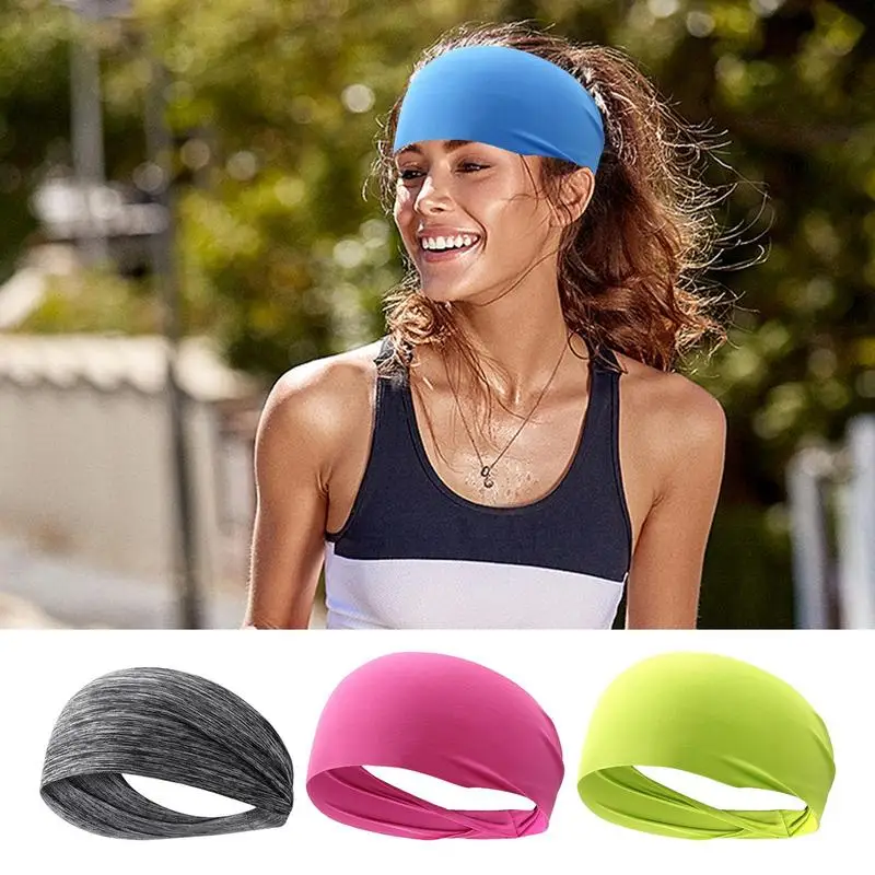 Elastická sportovní hairbands fotbal hairbands sportovní elastická čelenka elastická široký cvičení joga sportovní čelenky pro joga běžecký