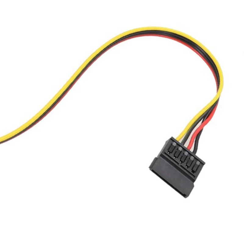 Motherboard CPU 4-Pin To Hard Drive Cable CPU 4PIN To SATA Hard Drive Power Supply Cable 12V To SATA Hard Drive Cable, Durable