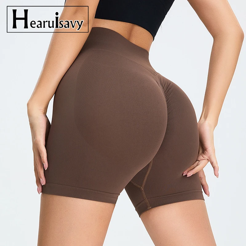 Seamless High Waist Sports Shorts Women Cycling Shorts Gym Women Booty Shorts Scrunch Push Up Legging Woman Workout Yoga Shorts