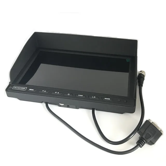 PC 10.1 inch Auto VGA 1024X600IPS Display CCTV Scherm met VGA en AV-ingang Desktop Hoofdsteun LCD Computer