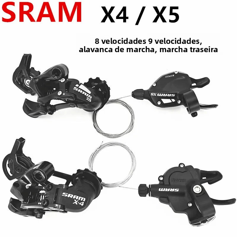 sram-x4-x5-x7-shifters-derailleurs-for-mountain-bikes-stacking-bike-8-speed-9-speed-10-speed-gear-shifters-rear-derailleurs
