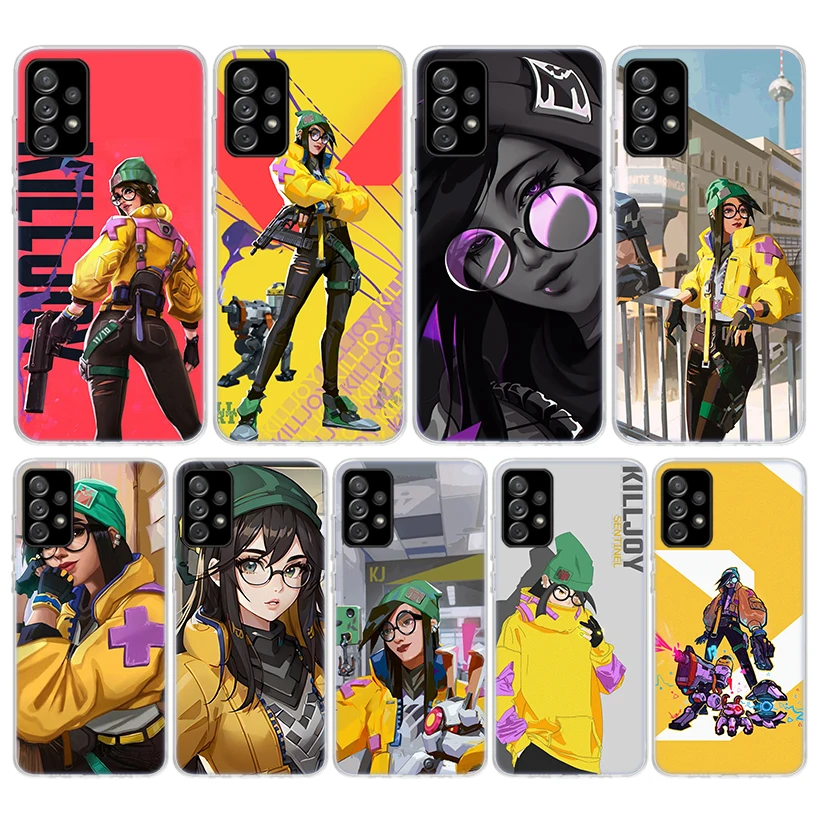 Valorant Killjoy Soft Phone Case For Samsung Galaxy A51 A50 A71 A70 A10 A20E A30 A40 A41 A31 A21S A11 A6 A7 A8 A9 Plus 2018