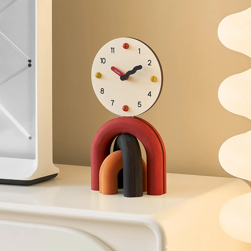 

Living room desktop ornament TV cabinet entrance creative home simple clock decoration