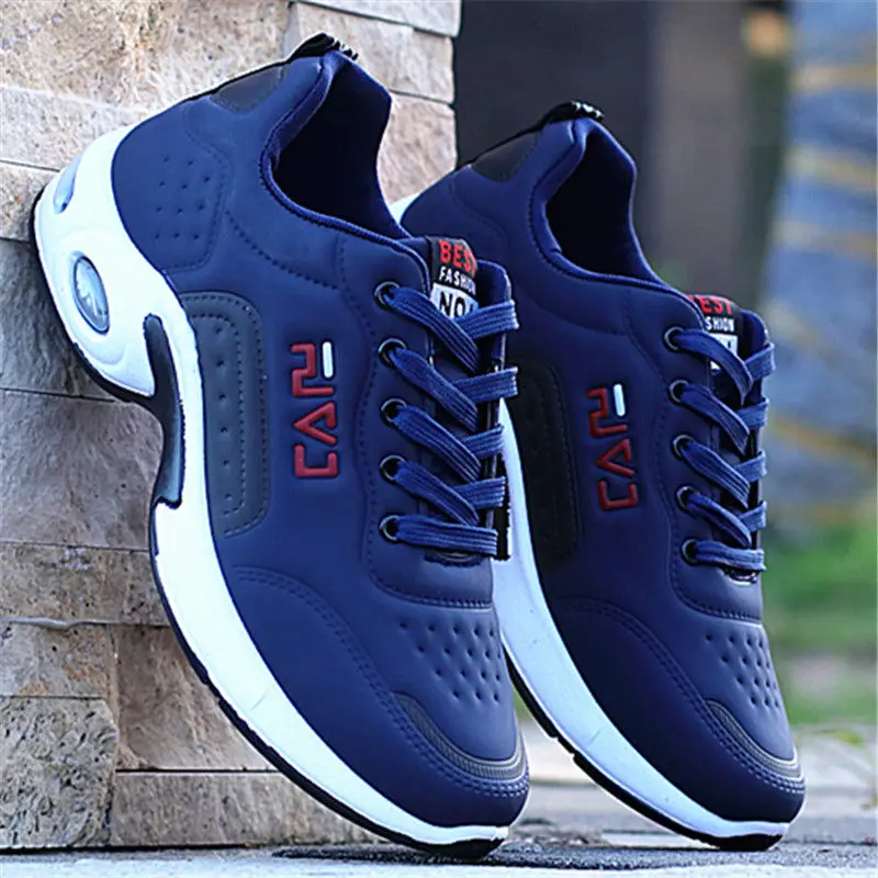 2024 New Men Shoes Air Cushion Sneakers Breathable Outdoor Walking Sport Shoes For Male Lace-up Casual Shoes Bubble Men Footwear