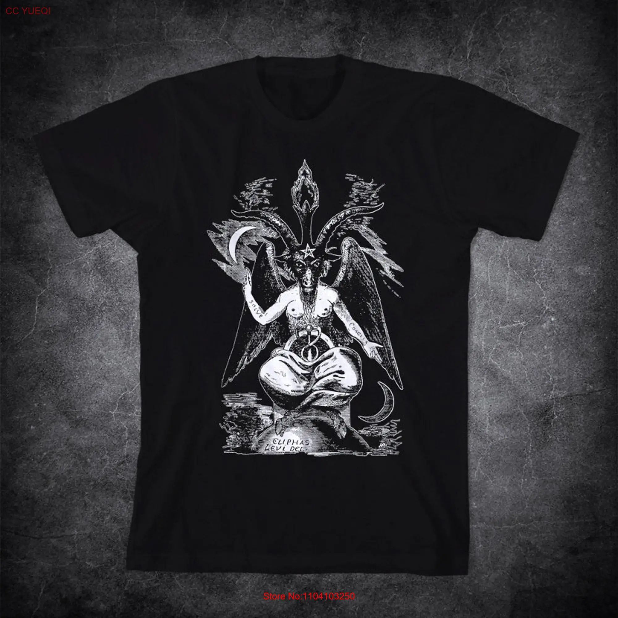 BAPHOMET t shirt Sabbatic Goat Eliphas Levi Dogme et Ritual de la Haute Magie long or short sleeves