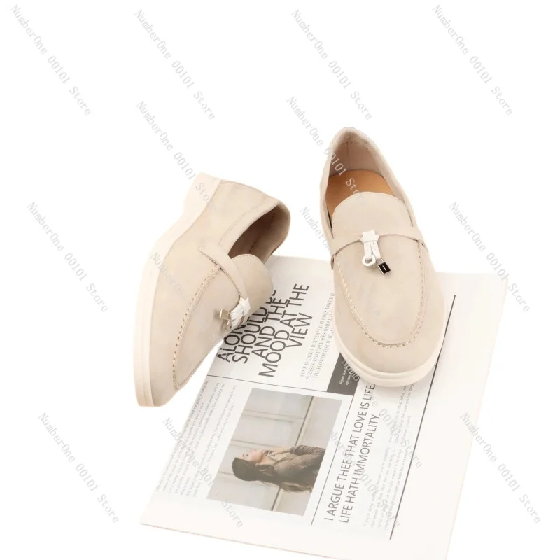 

Pure original bag head tow couple shoes | British leather muller shoes