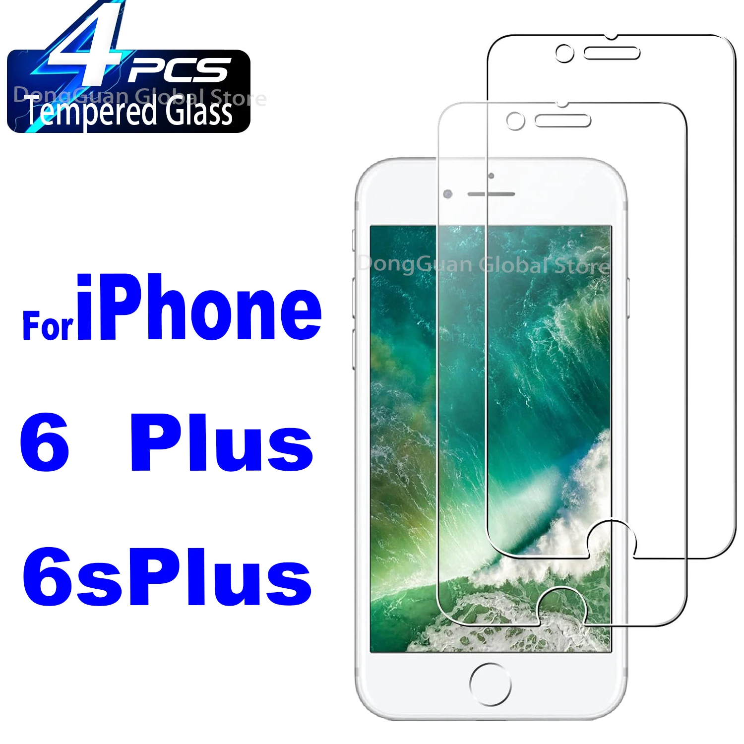 

1Pcs/4Pcs HD Tempered Glass For iPhone 6 Plus / 6S Plus Screen Protector Glass Film