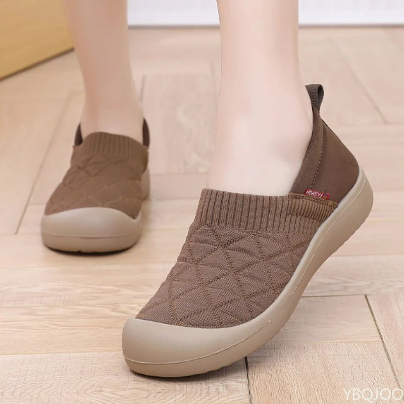 Spring and Autumn Fashion New Lightweight and Comfortable Women's Single Shoes with Soft Surface One Step Stepping Women's Shoes