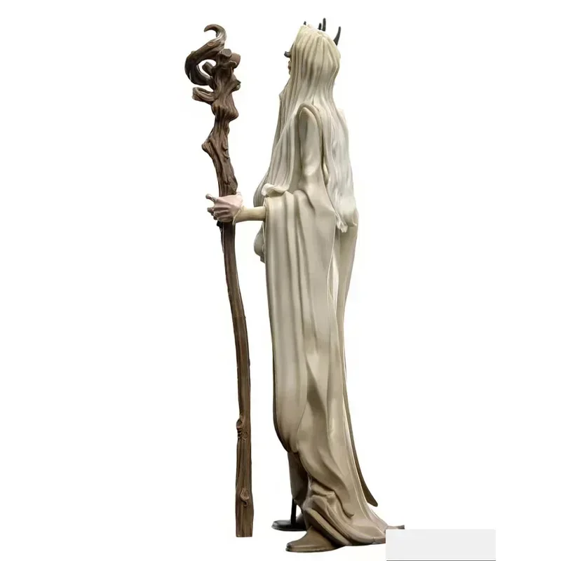 Weta The Lord of The Rings Q Version MINI EPICS SDCC Version Saruman Double Staff Action Figure Gift Collection Toy