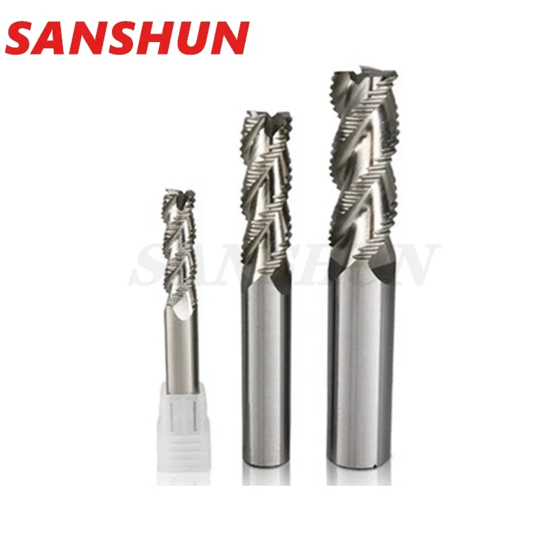 Imagem -05 - Carbide Routing End Mill Helix Carbide Estripador de Alumínio Carboneto Revestido Passo Grosseiro Cnc Flauta Dobrado 45 Graus Hrc55 Flauta
