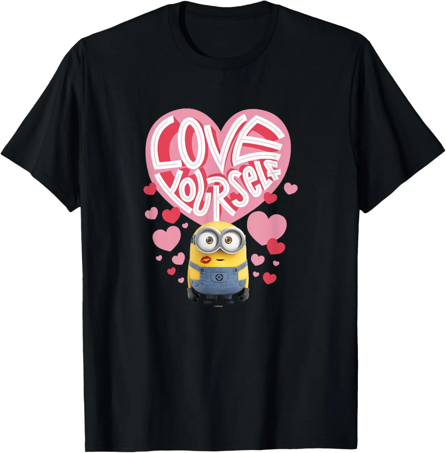 

MINISO X Minions Valentines Day Love Yourself Heart Collage T-Shirt
