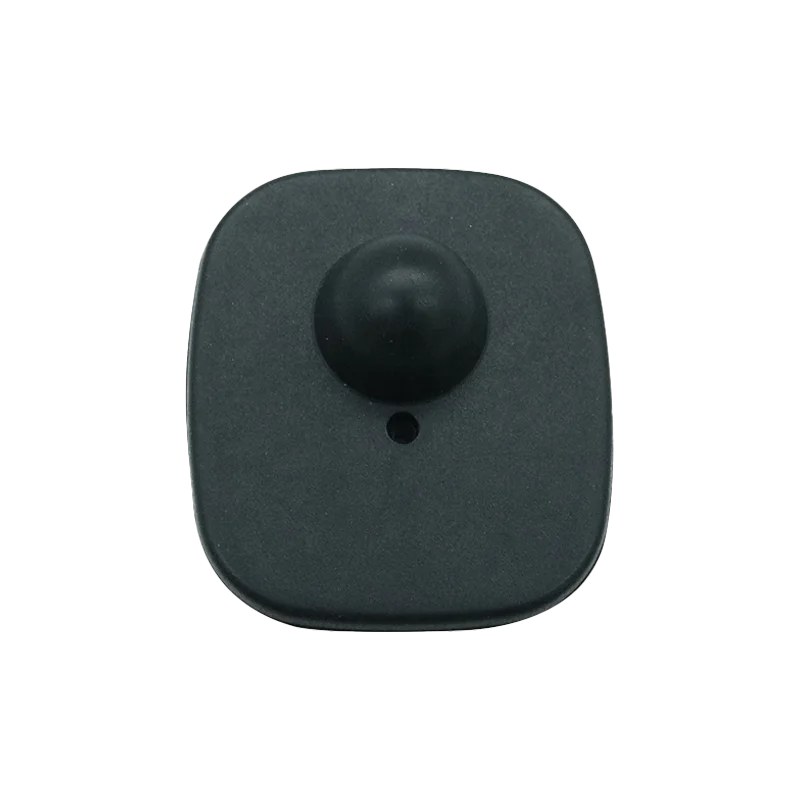 Factory directly supply Wholesale e-Bit RF-XFBK ABS material Black RF 8.2MHz EAS Alarm Hard Tag  with pin for clothing store