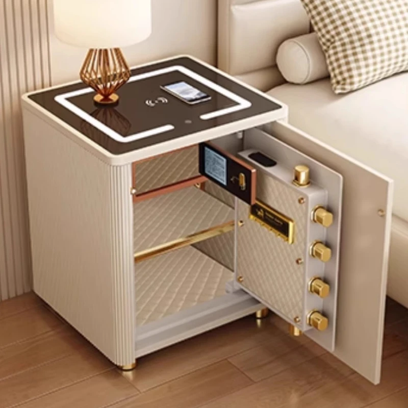 

Современная многофункциональная прикроватная тумбочка, сейф, сейф, прикроватные тумбочки, шкафчик для хранения, ночной столик, тумбочка, мебель