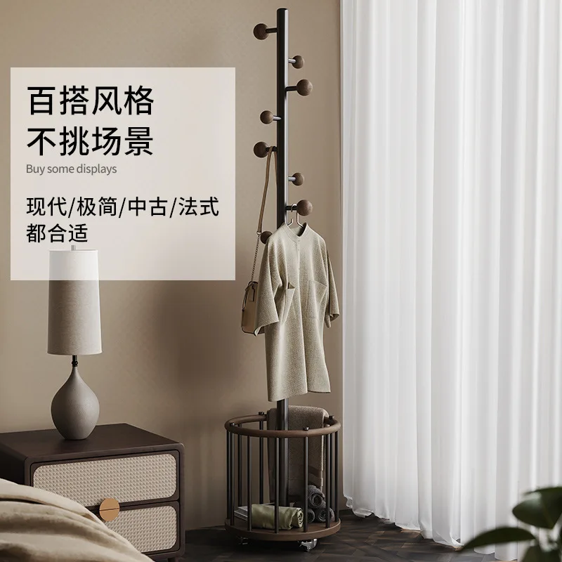 Cabide de canto, cabide de casa simples e resistente do chão ao teto para quarto