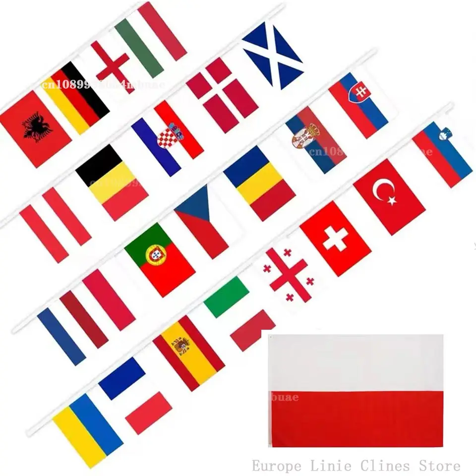 Hot sale 120*80 Clines White Red Europe Poland 4k flag europa polska European flag polish Stabilny Oscam PL flag