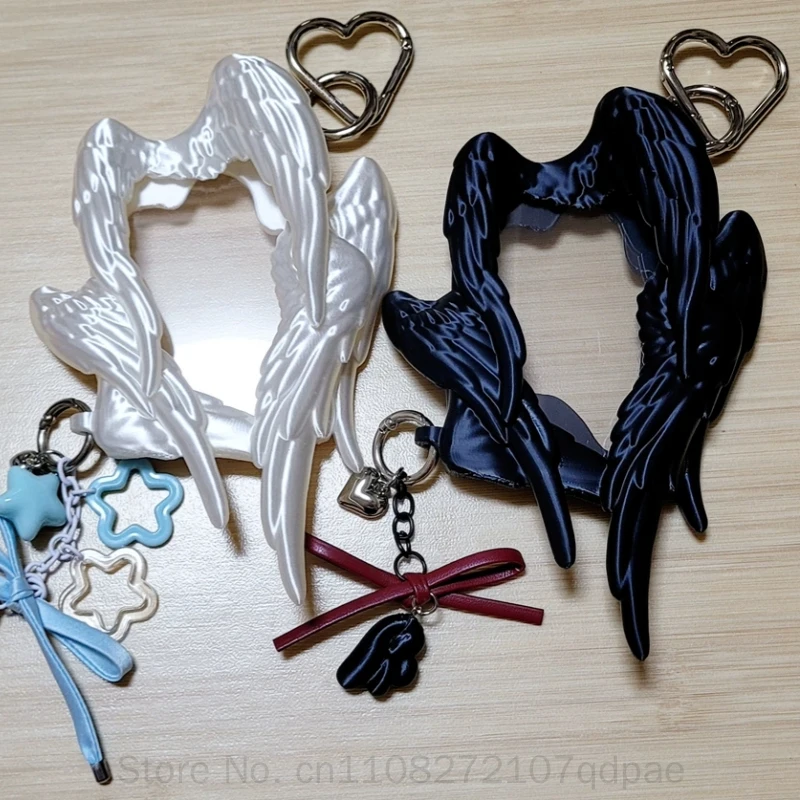 Six Winged Angel Wings Photocard Holder 3d Printed Punk Rivet Custom Fans Card Collecting Display Bag Pendant Cute Toy Gifts Acg view 3