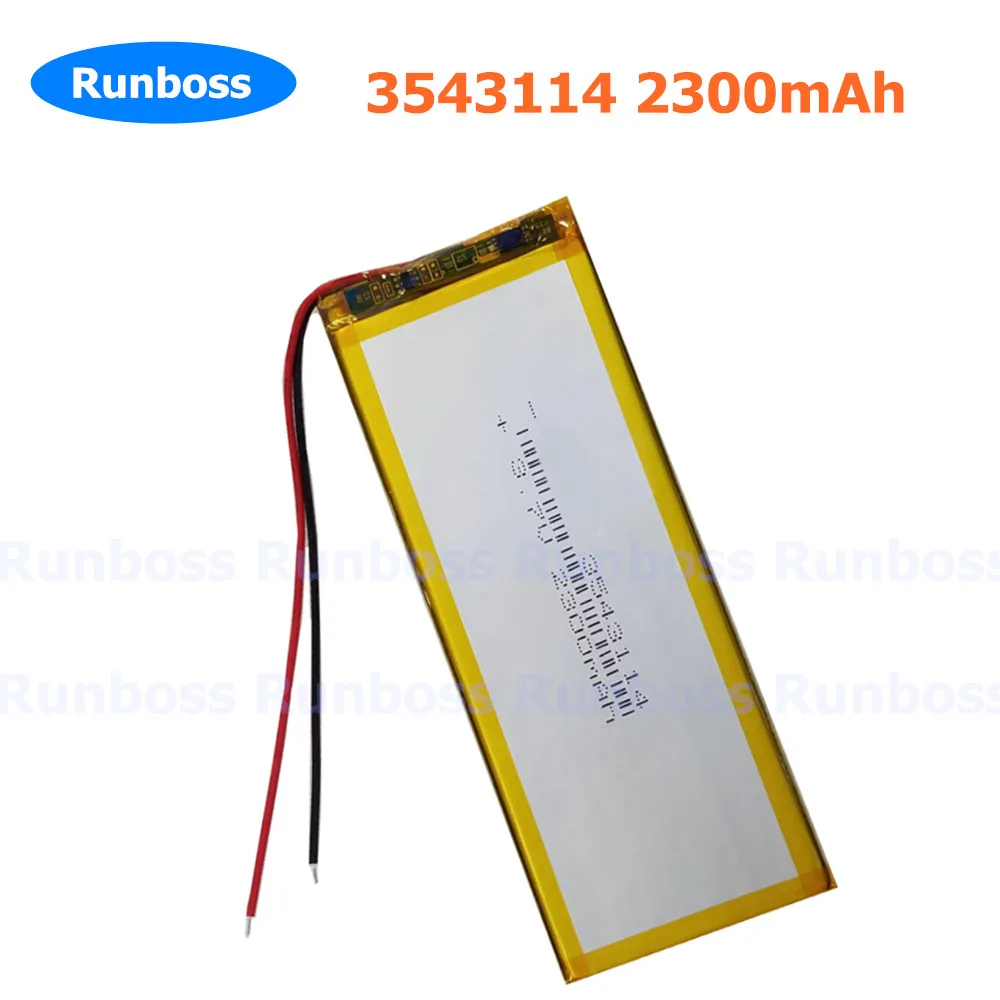 3543114 3.7V 2300mAh Li-Polymer Battery For GPS Bluetooth Keyboard Ikki65 Aurora R2 Nuphy Air75 Digital Products Goophone 5.5