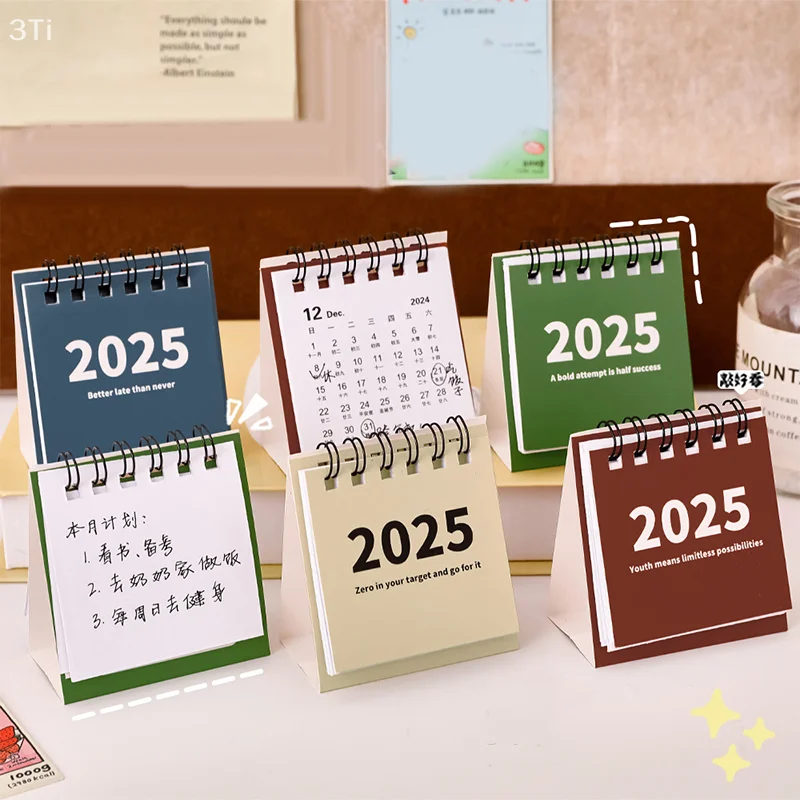 Superior Quality Compact Desk Calendar Loveable Everyday Planner Uncomplicated Monthly Timetable Weekly Job List Planner