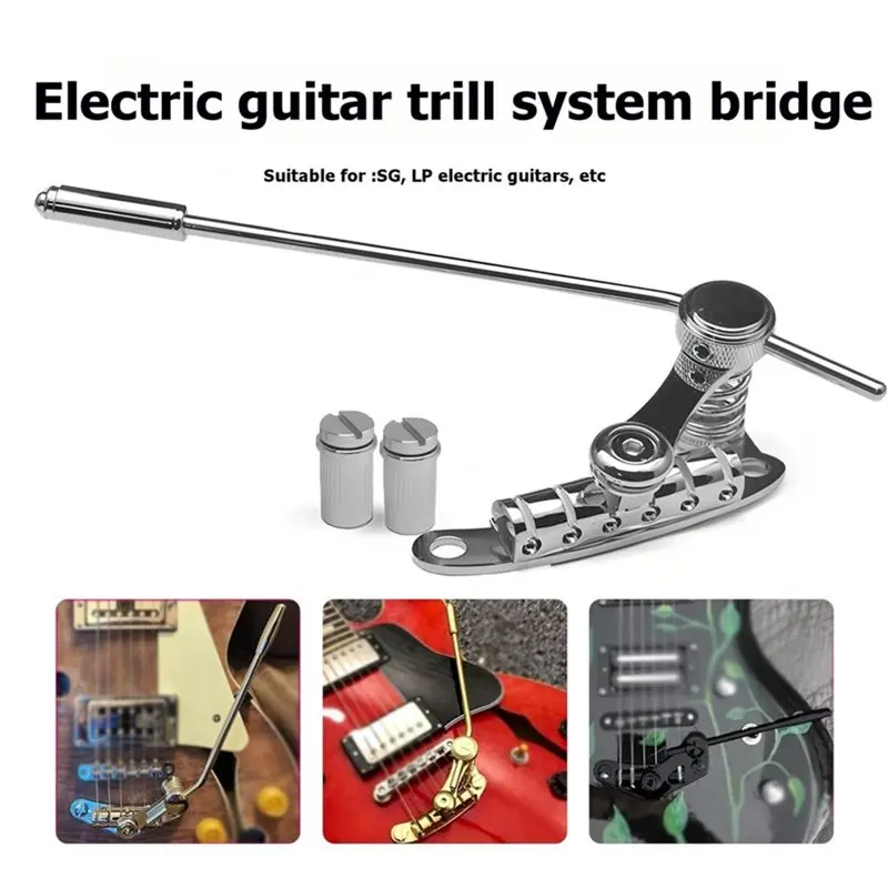 Lo-ok Guitar Bridge Stop Bar For LP SG Models Guitar Tremolo Bridge Tailpiece System Replacement Part Upgrade Gold