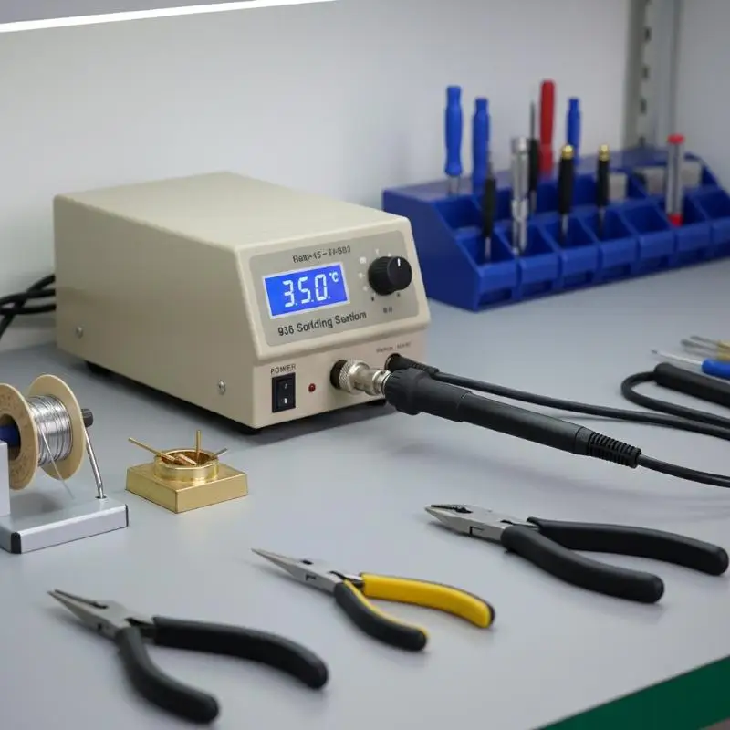 

Электрическая паяльная станция 936, 5-контактный паяльник, 50 Вт, 24 В, инструмент для ремонта, набор для пайки DIY