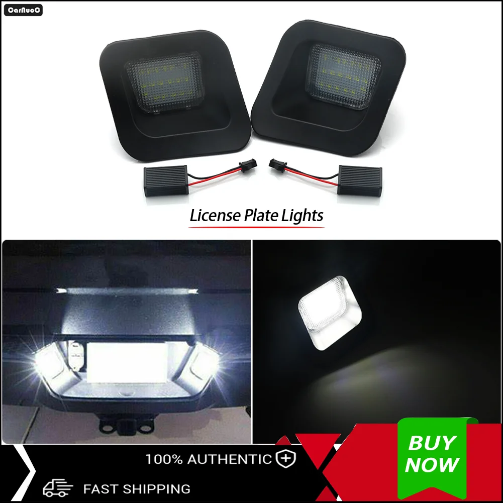 

2 шт. для Dodge RAM 1500 2500 3500 2002-2018, сверхяркие светодиодные фонари для подсветки номерного знака