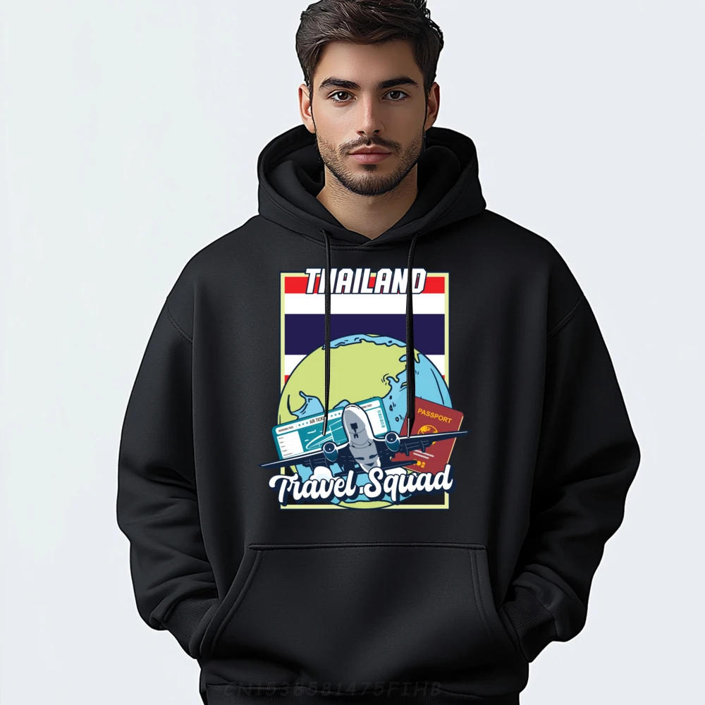 Travel Squad Thailand Travel Mens Designer Hoodie Luxury Clothes Men Illustration Christmas Sweater