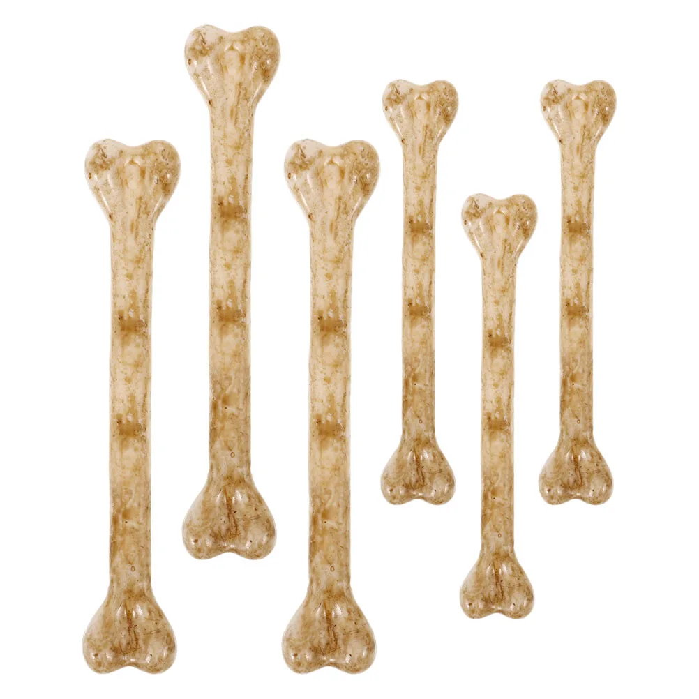 

6Pcs Realistic Bone Charms Mini Plastic Bones Holes Perfect for Halloween DIY Decoration Crafts Gifts Fake Bones