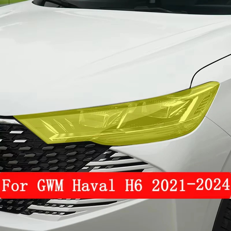 

Защитная пленка для фар для GWM Haval H6 2021 2024, аксессуары, автомобильная навигация, воздушная прозрачная черная наклейка из ТПУ