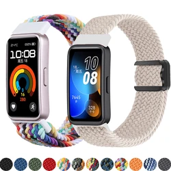 Magnetic Braided Loop for Huawei Band 9 8 Strap Accessories Adjustable Wristband Elastic Nylon Bracelet Correa Huawei Band9 band