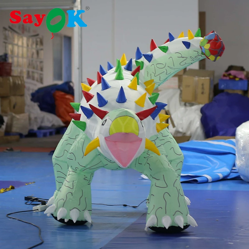 Indoor/outdoor Inflatable Ankylosaurus Air Dinosaur Inflatable Animal Model For Zoo Supermall Square Advertising Events