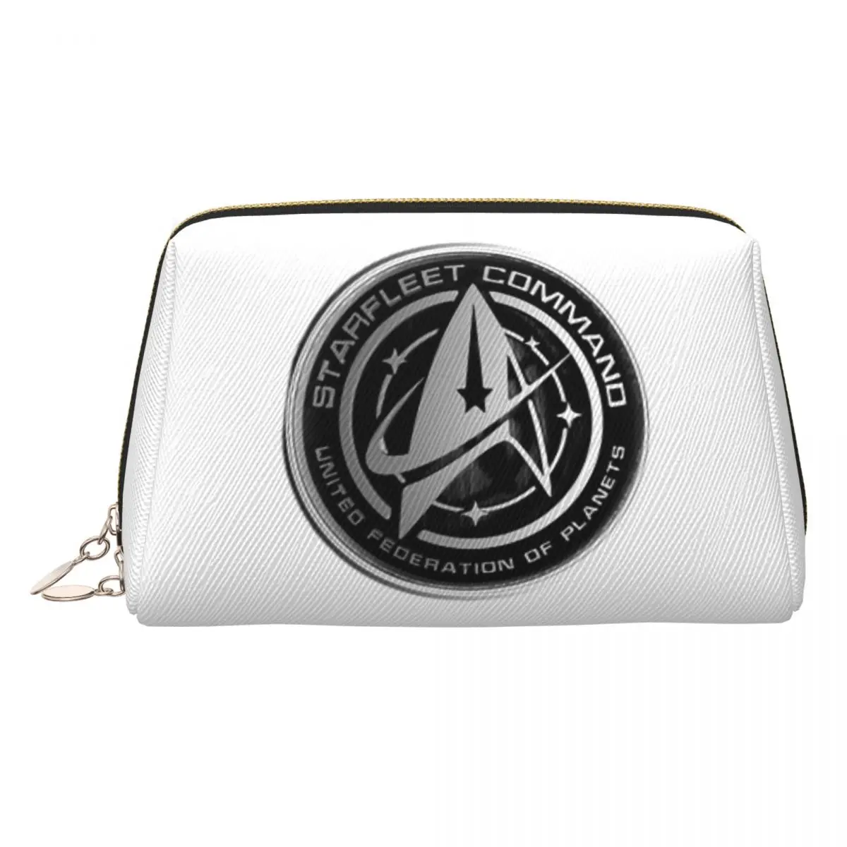 Star Treks Science Fiction TV Series Women Cosmetic Bag Travel Makeup Organizer Pouch Toiletry Storage Dopp Kit Case