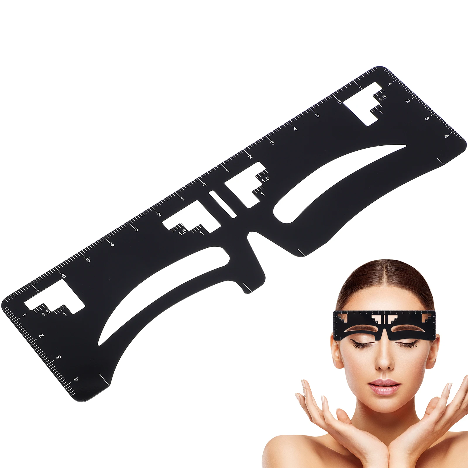

Eyebrow Designer Kit Shaping Tools Make up Stencil Reusable Eyebrow Women Perfect Gift Vivid Shape Stainless Steel