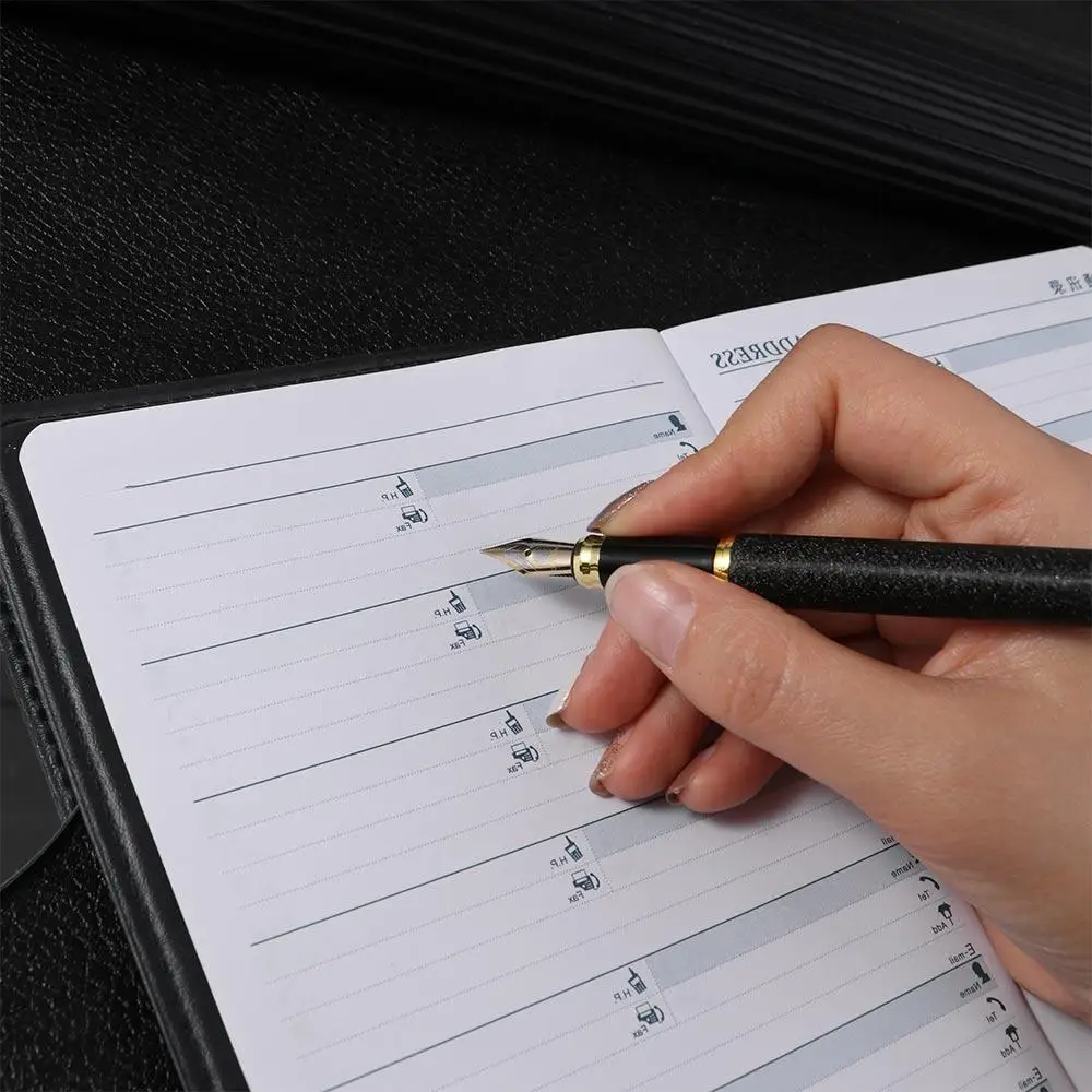 

High Quality Writing Supplies Golden Dragon Frosted Black Stationery Luxury Business Ink Pen Fountain Pen Writing Pen Ink Pen