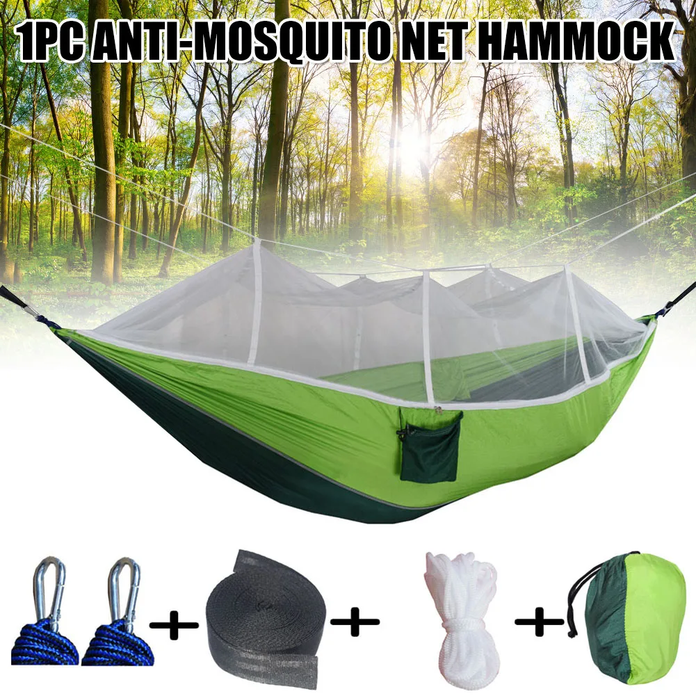 Outdoor Camping Hammock Anti-Rollover Leisure Hanging Chair for Fishing Lawn Garden