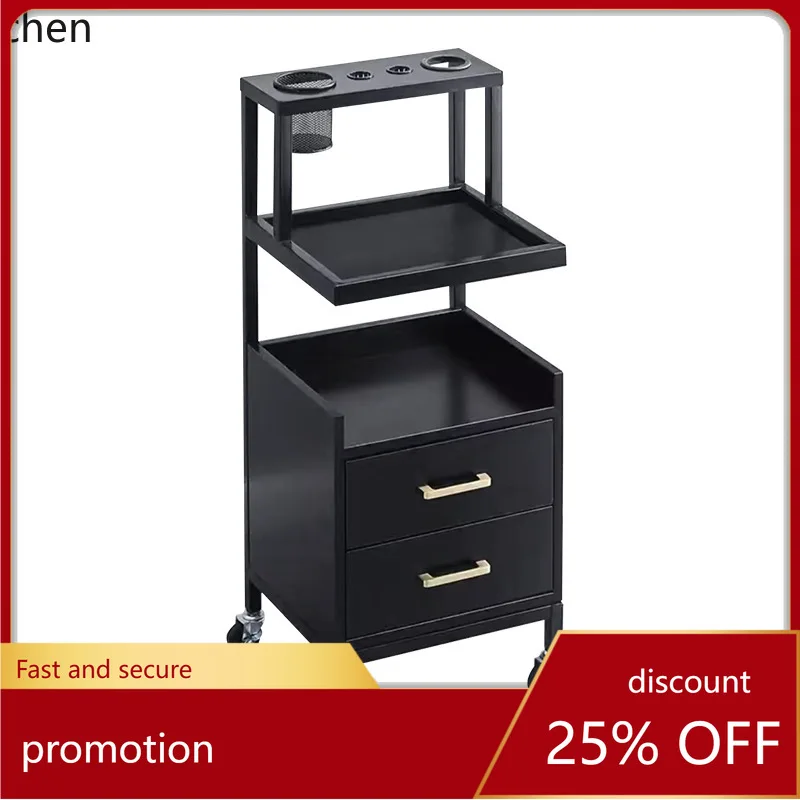 

YFY Barber Shop Trolley Multi-Functional Storage Rack Hair Salon Special Barber Shop Tool Cabinet