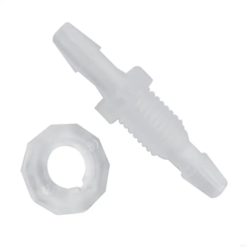 X9FA 10 Packs Convenient Pack Threaded Hose Barbed Bulkhead Connectors 3/16