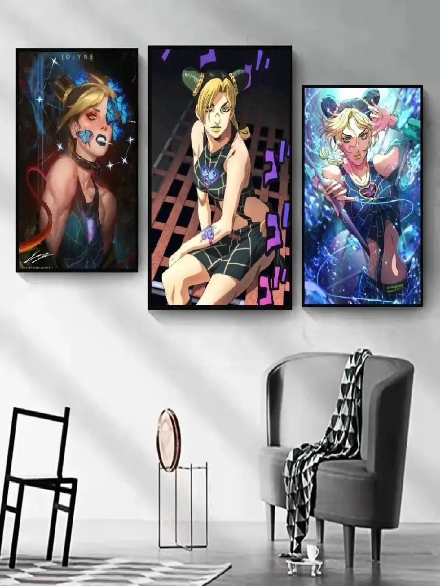 JoJos Bizarre Adventure Anime Poster  Jolyne Cujoh Wall Art Print for Home  Cafe Decor