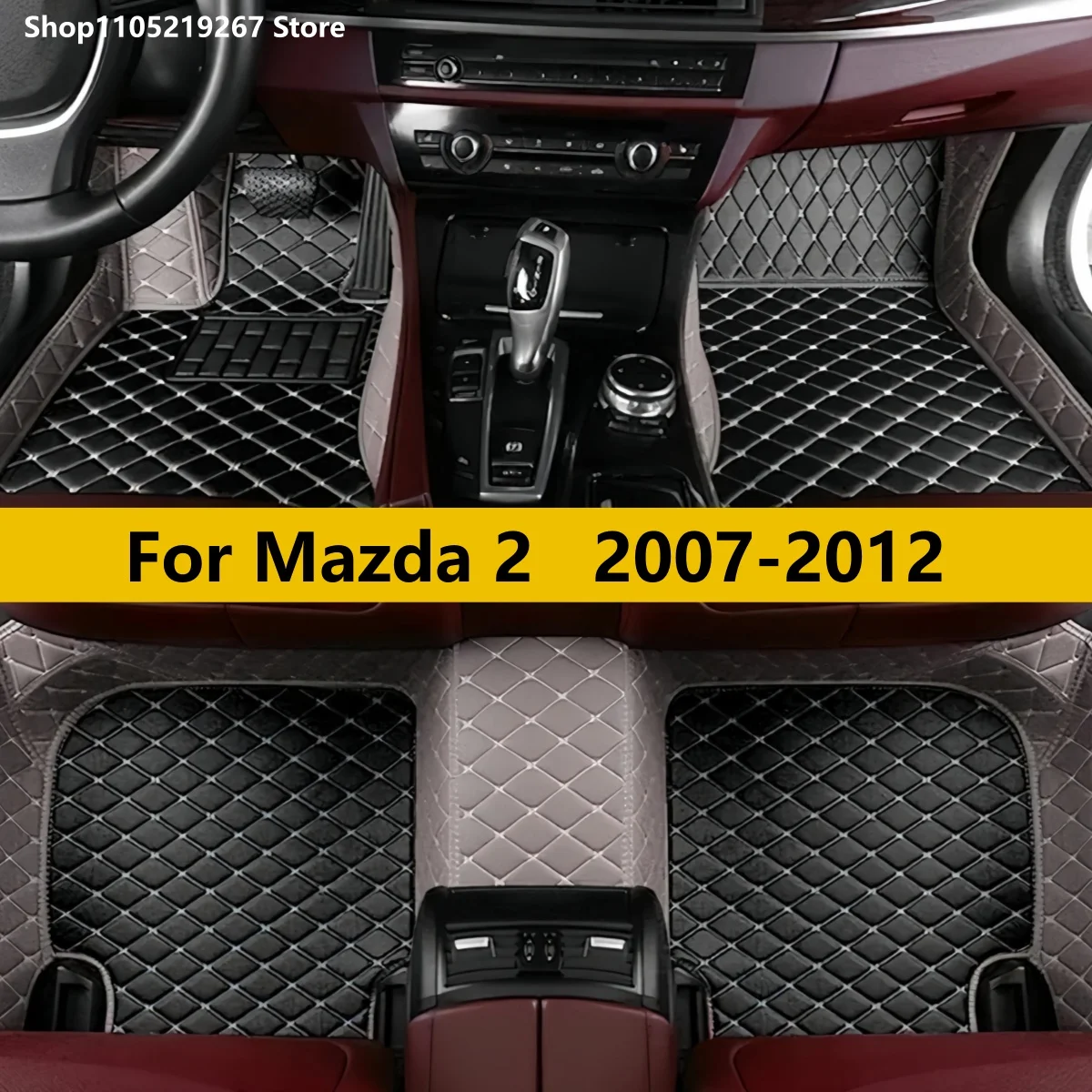 

Car Floor Mats Carpets For Mazda 2 2012 2011 2010 2009 2008 2007 Interior Accessories Decoration Styling Parts Products