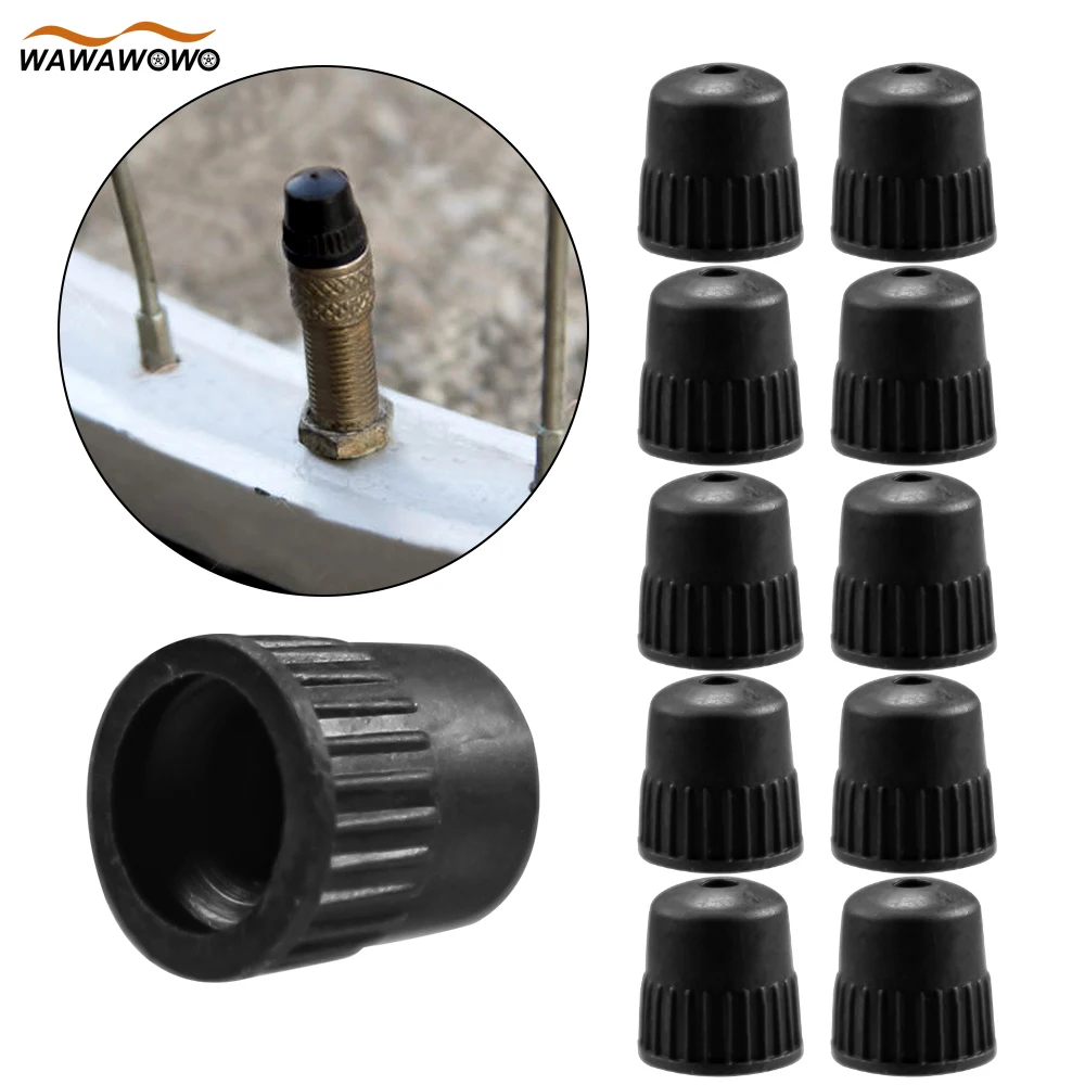 10Pcs Plastic Valve Caps, Bicycle Dust Cap, Corrosion Resistance, Used for Universal Mountain Bikes, Road Racing, Mountail Bike