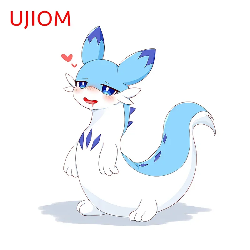 UJIOM 13cm × 9cm Funny Chillet Palword Wall Stickers Amusing Furry Design Bedroom Mirror Decals Pesonal Wallpapers Chambre