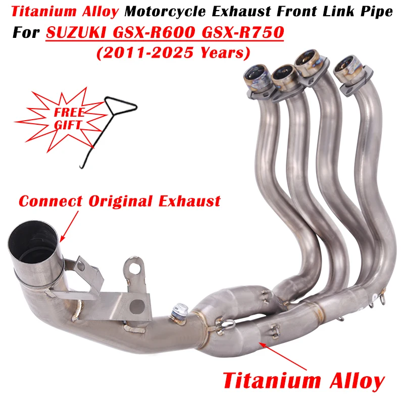 

Slip On For SUZUKI GSX-R600 GSX-R750 GSXR 600 750 2011 - 2025 Motorcycle Exhaust Escape System Modified Muffler Front Link Pipe