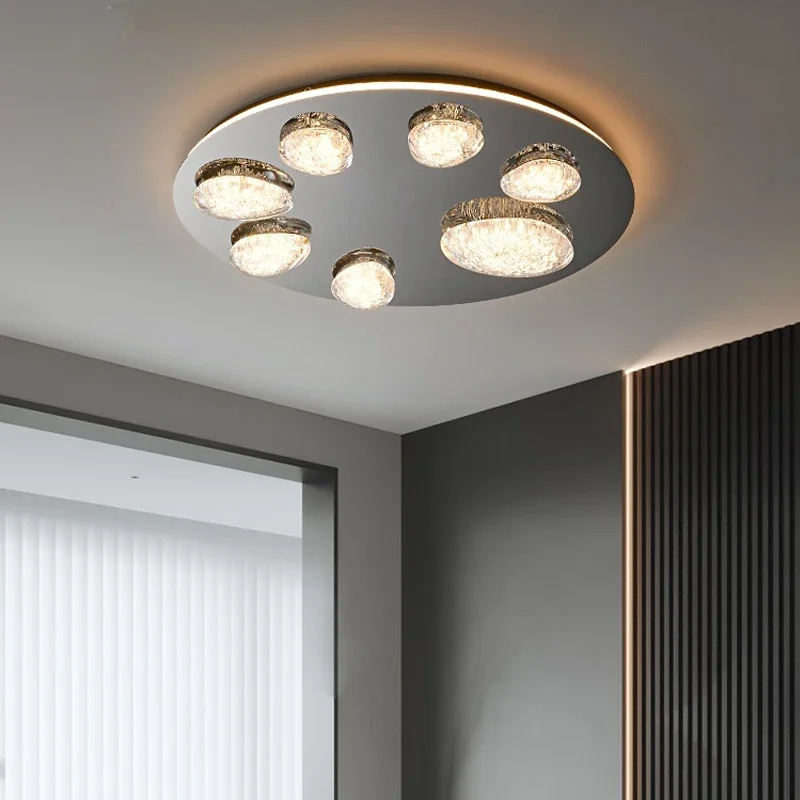 

Люстра для гостиной, элитная простая лампа для спальни, творческая личность, платиновая художественная люстра, роскошная атмосфера