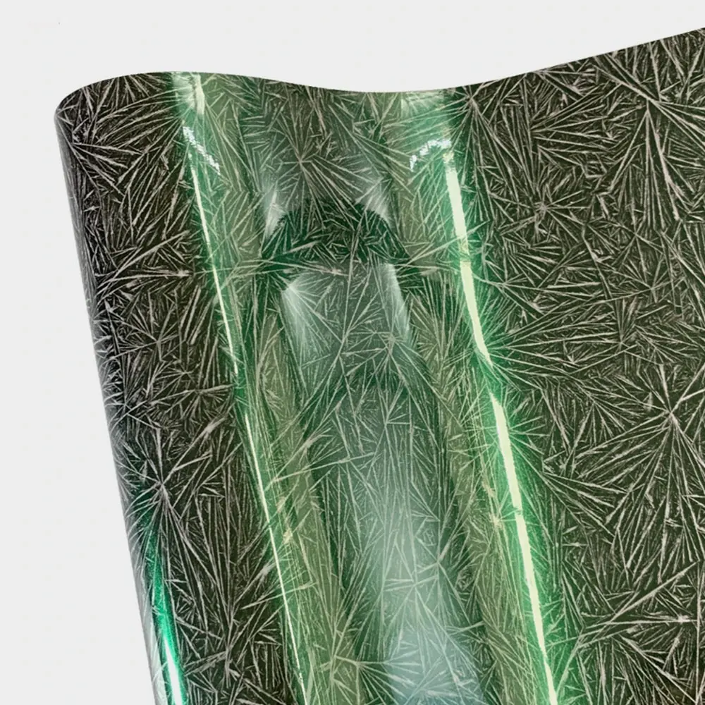 

Gloss green ice crack carbon fiber Vinyl Film for car Motorcycle body color Decal Cover car Tuning Accessories Low viscosity