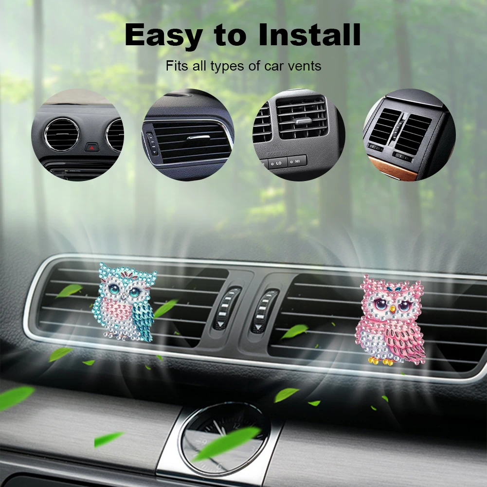 

12 шт., алмазный художественный автомобильный освежитель воздуха, вентиляционные зажимы, автомобильный диффузор, вентиляционный зажим, украшение автомобиля со стразами для художественных ремесел