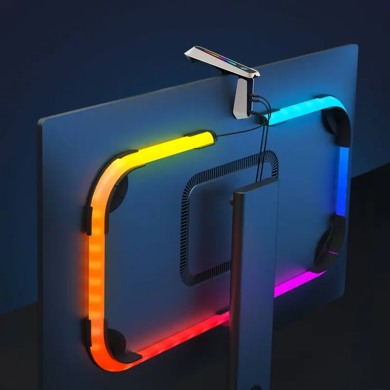 32 Inch G1S Gaming LED Light Strip for PC Monitor RGB Backlight with Sound Sync App Control 4 Game Modes