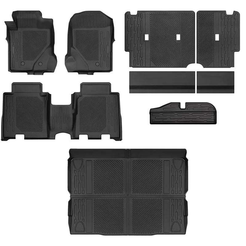 Off Road 4x4 TPE Floor Mats Set Trunk Mat Cargo Liner All Weather Back Seat Cover Protector For Ford Bronco 4 Door 2021-2025