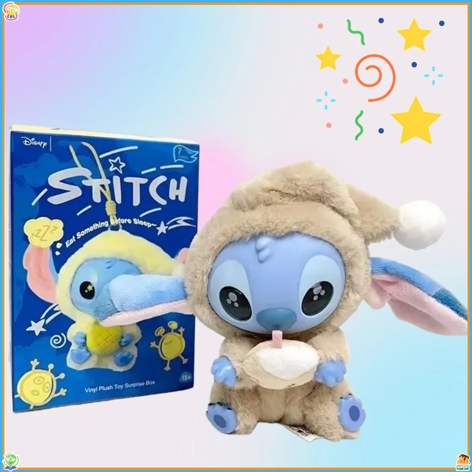 ديزني ستيتش سلسلة المفاتيح القطيفة صندوق أعمى الشكل - عنصر لهدايا عيد الميلاد لجامعي الدمى