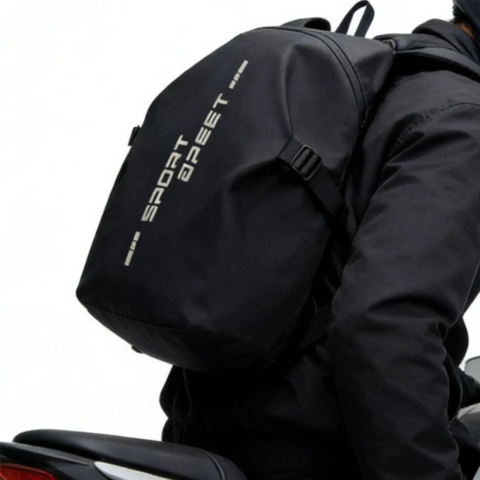 

Motorcycle Helmet Backpack Reflective Motorcycle Backpack Motorbike Riding Bag Long-Lasting Rucksack Soft Shell for Cyclists